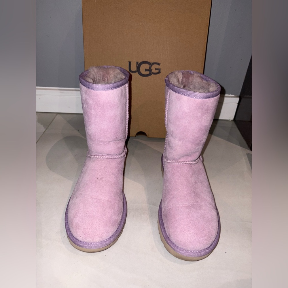 UGG Lavender Suede Boots Size 6